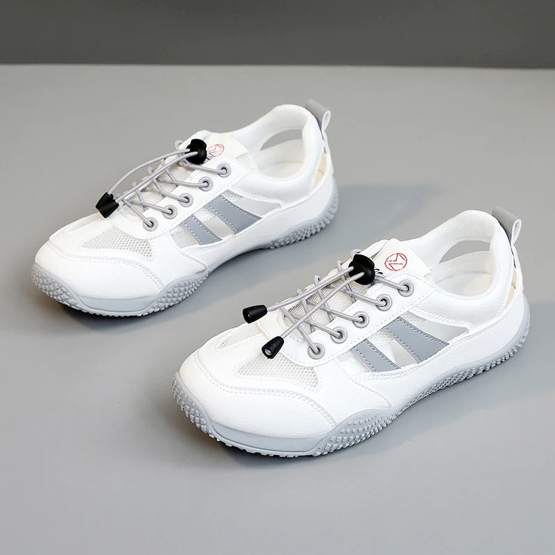 Damen modische und atmungsaktive Freizeitschuhe mit elastischem Schnürsystem Heidi Mode - Image 6