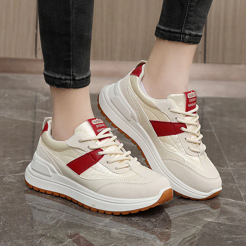 Damen modische und bequeme Sneakers mit stoßdämpfendem Laufprofil Heidi Mode - Image 4