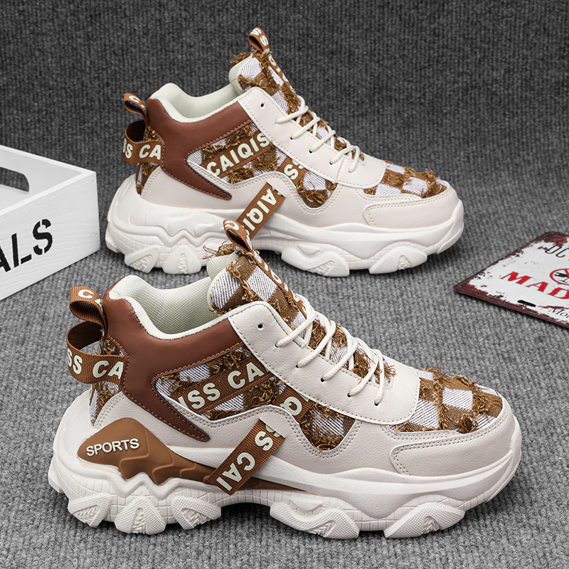 Damen Modische und komfortable High-Top Sneakers mit atmungsaktivem Design Heidi Mode - Image 3