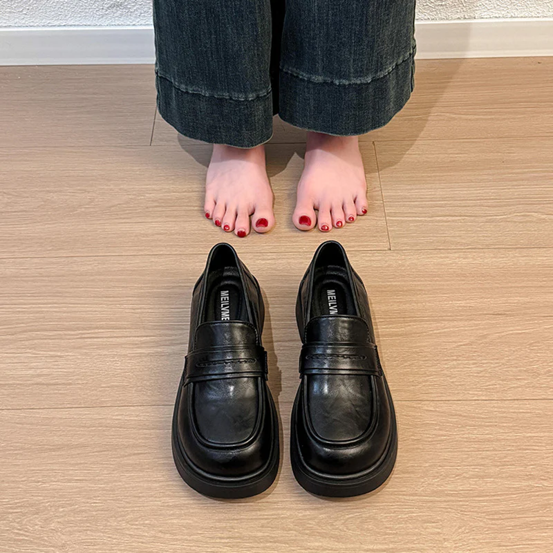 Damen modische und komfortable Loafers mit eleganter Lederoberfläche Heidi Mode - Image 6