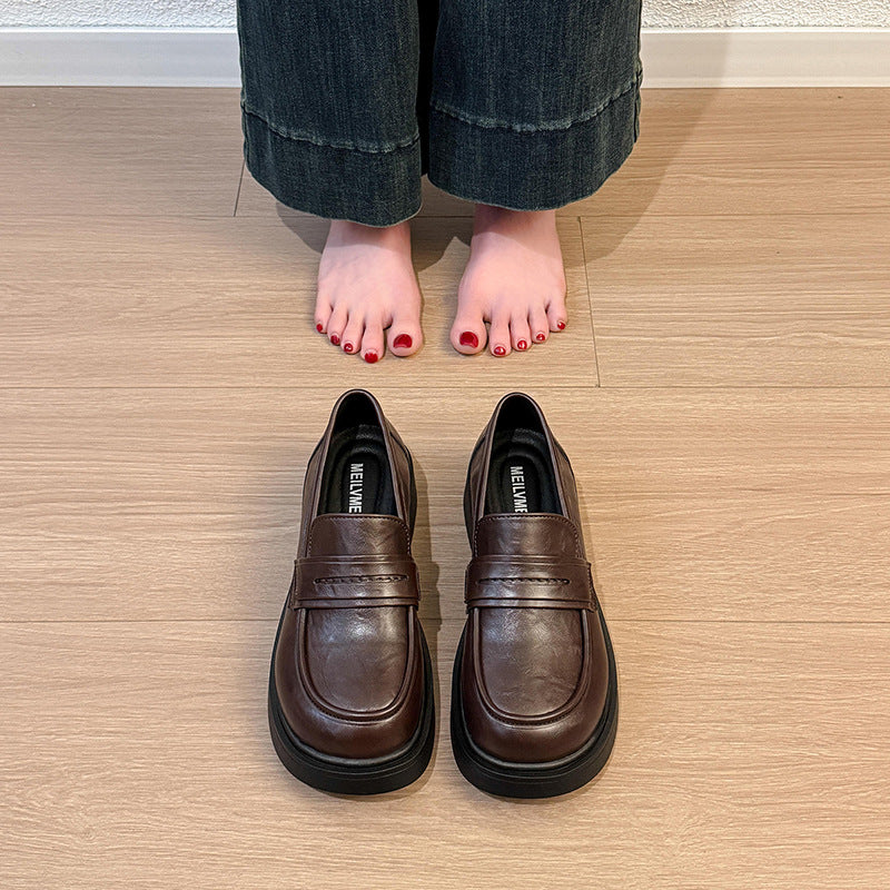 Damen modische und komfortable Loafers mit eleganter Lederoberfläche Heidi Mode - Image 7
