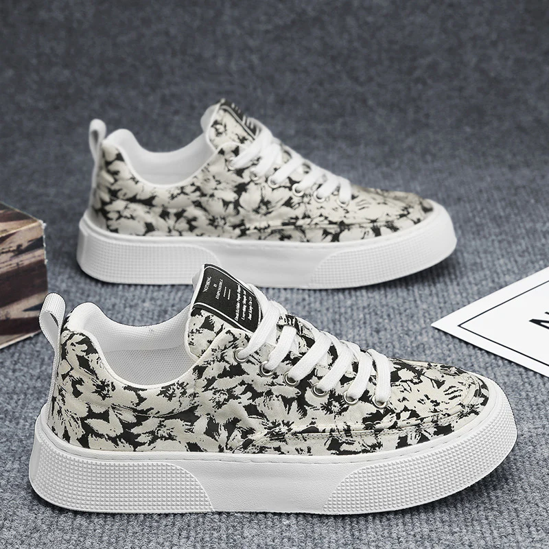 Damen Modische und lässige Sneakers mit floralem Muster Heidi Mode - Image 2