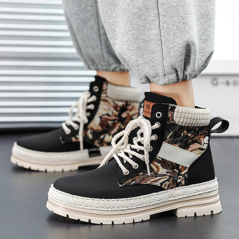 Damen modische Wanderstiefel mit robustem Obermaterial und rutschfester Sohle Heidi Mode - Image 4