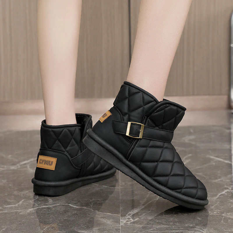 Damen modische warme Winterstiefel mit hochwertiger Isolierung und praktischem Klettverschluss Heidi Mode - Image 4