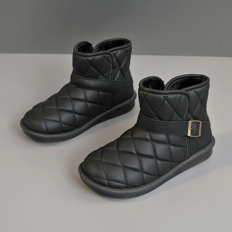 Damen modische warme Winterstiefel mit hochwertiger Isolierung und praktischem Klettverschluss Heidi Mode - Image 8