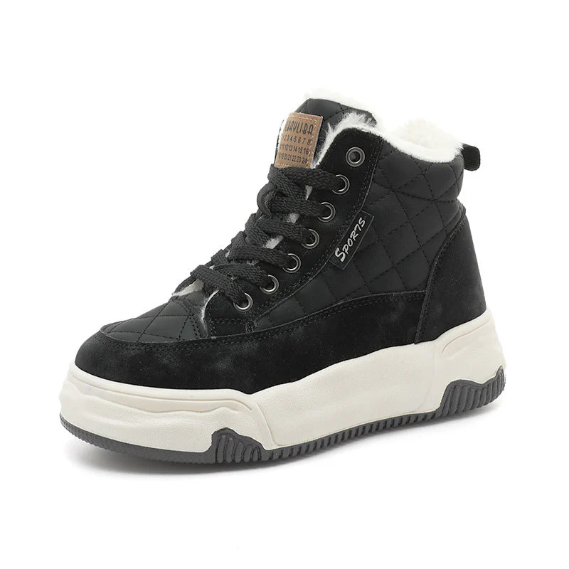 Damen Modische Winter Sneaker mit kuscheligem Innenfutter und robustem Profil Heidi Mode - Image 5
