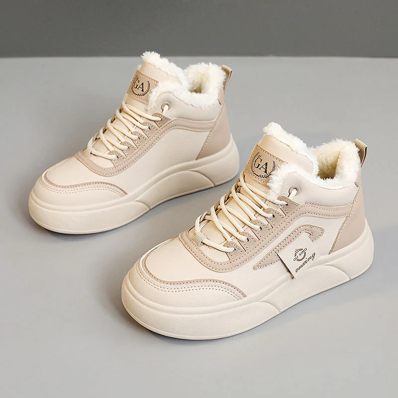Damen modische Winter-Sneaker mit luxuriösem Kunstfell und rutschfester Sohle Heidi Mode - Image 2
