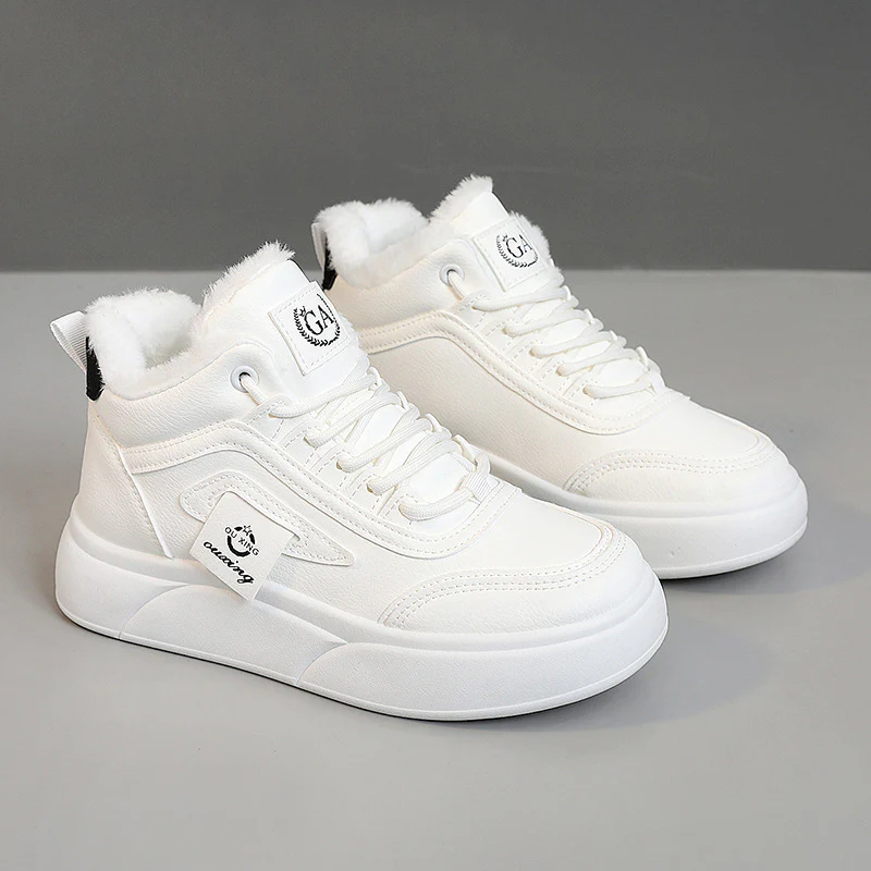 Damen modische Winter-Sneaker mit luxuriösem Kunstfell und rutschfester Sohle Heidi Mode - Image 3