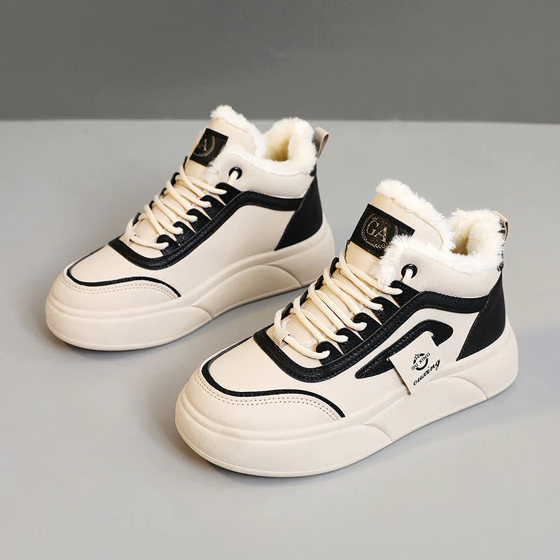 Damen modische Winter-Sneaker mit luxuriösem Kunstfell und rutschfester Sohle Heidi Mode - Image 6