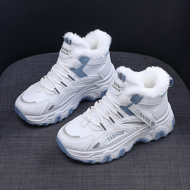 Damen modische Winter Sneakers mit kuscheligem Innenfutter und robustem Profil Heidi Mode - Image 5