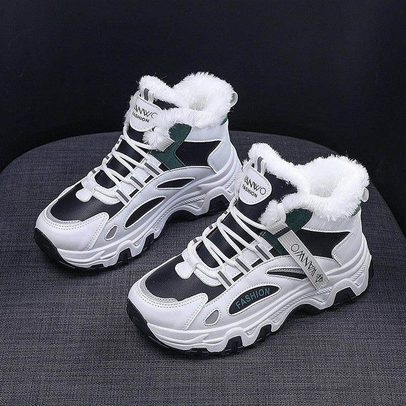 Damen modische Winter Sneakers mit kuscheligem Innenfutter und robustem Profil Heidi Mode - Image 6