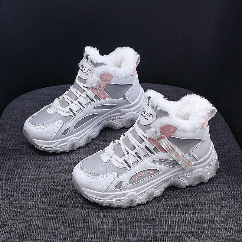 Damen modische Winter Sneakers mit kuscheligem Innenfutter und robustem Profil Heidi Mode - Image 7