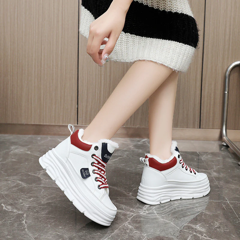Damen modische Winter Sneakers mit kuscheligem Innenfutter und rutschfester Sohle Heidi Mode - Image 4