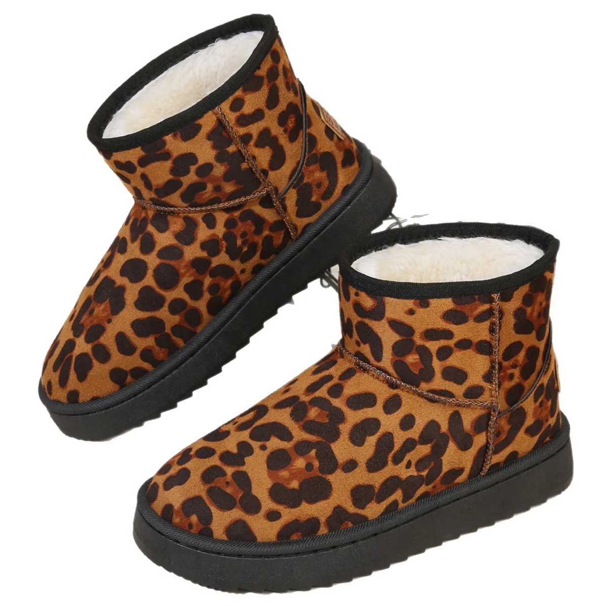 Damen Modische Winterboots mit weichem Innenfutter und Leo-Muster Heidi Mode - Image 5