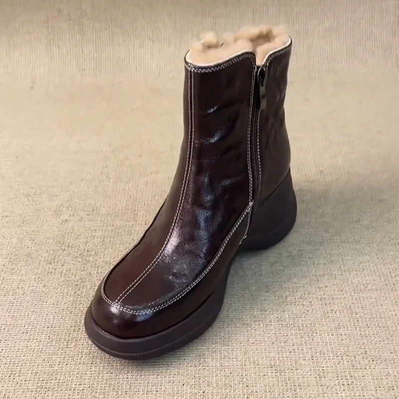 Damen modische Winterstiefel mit bequemer Innenpolsterung und rutschfester Sohle Heidi Mode - Image 6