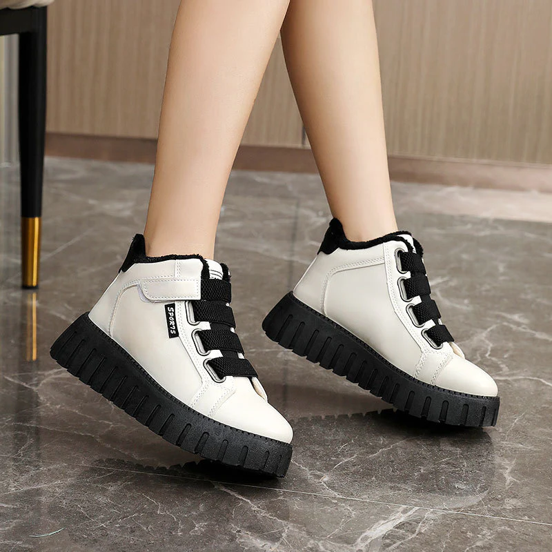 Damen Modische Winterstiefel mit flauschigem Innenfutter und robustem Profil Heidi Mode - Image 3