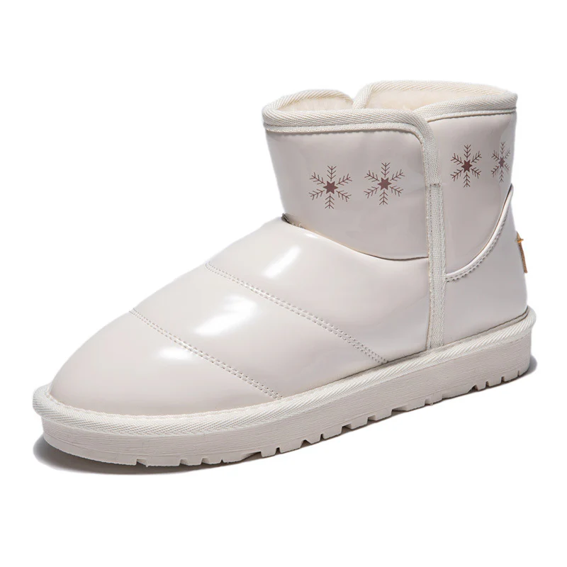 Damen modische Winterstiefel mit glänzenden Oberflächen und warmem Innenfutter Heidi Mode - Image 4