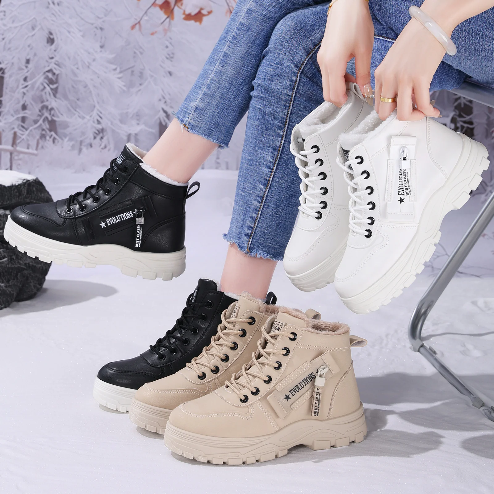 Damen Modische Winterstiefel mit komfortabler Isolierung und rutschfester Sohle Heidi Mode - Image 4