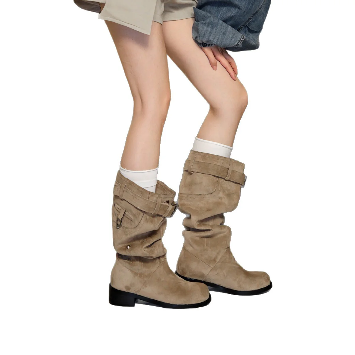 Damen modische Winterstiefel mit praktischen Schnallen und bequemem Innenfutter Heidi Mode - Image 5