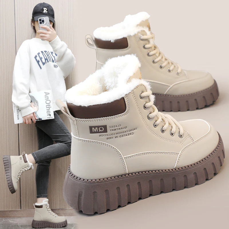 Damen modische Winterstiefel mit warmem Innenfutter und robuster Profilsohle Heidi Mode - Image 2