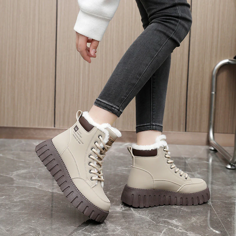 Damen modische Winterstiefel mit warmem Innenfutter und robuster Profilsohle Heidi Mode - Image 3