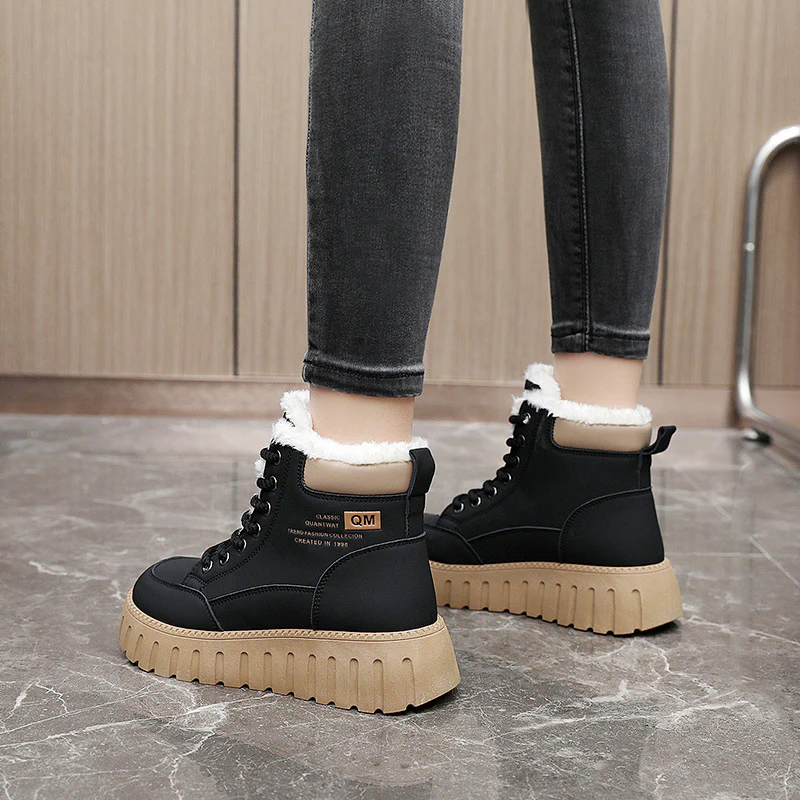 Damen modische Winterstiefel mit warmem Innenfutter und robuster Profilsohle Heidi Mode - Image 4