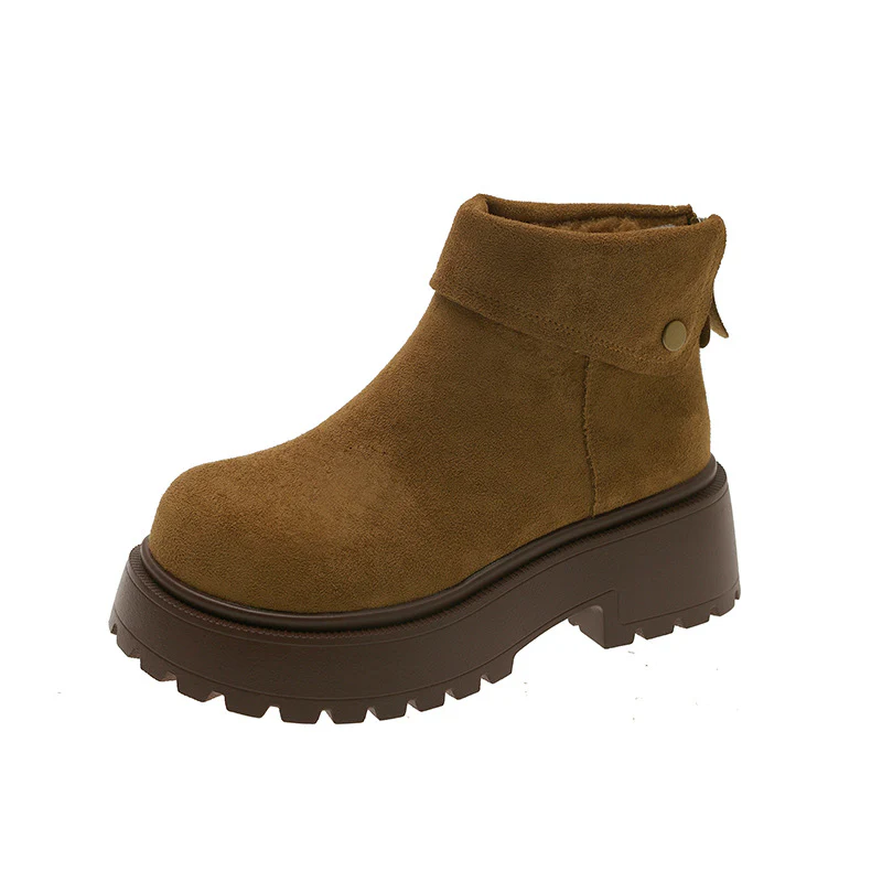 Damen modische Winterstiefeletten mit hohem Plateau und kuscheligem Innenfutter Heidi Mode - Image 5