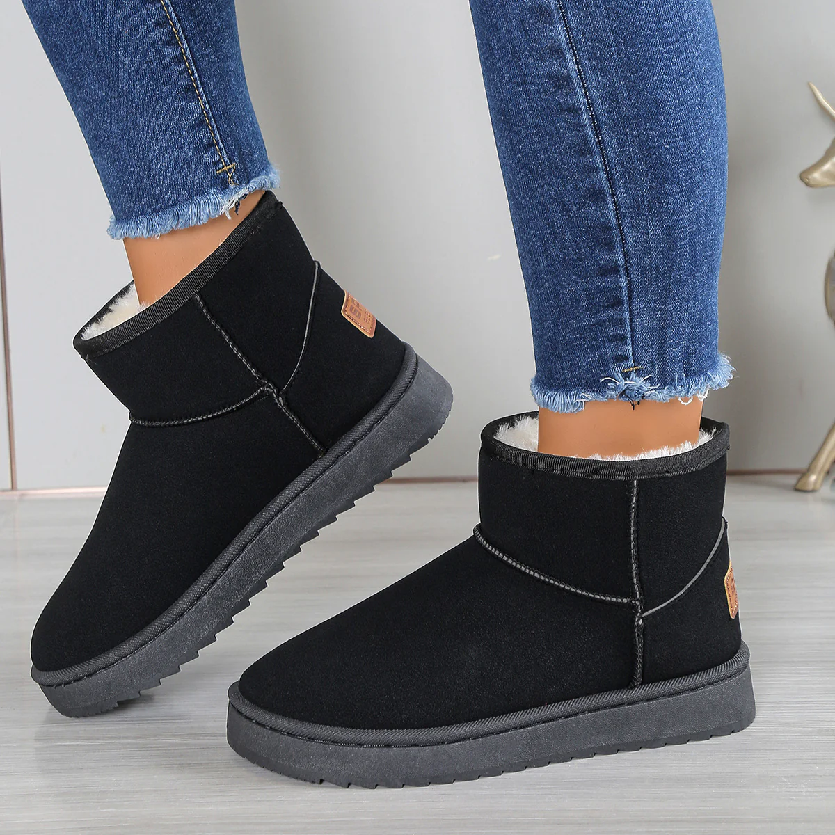 Damen modische Winterstiefeletten mit warmem Innenfutter und rutschfester Sohle Heidi Mode - Image 3