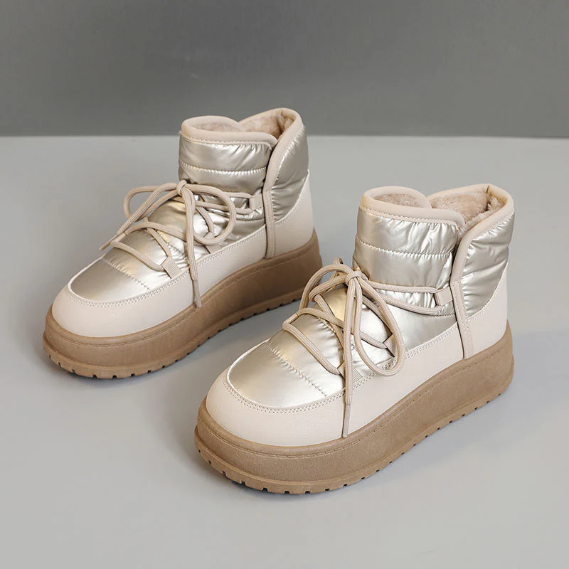 Damen modische Winterstiefeletten mit warmem Kunstfell und robuster Sohle Heidi Mode - Image 6