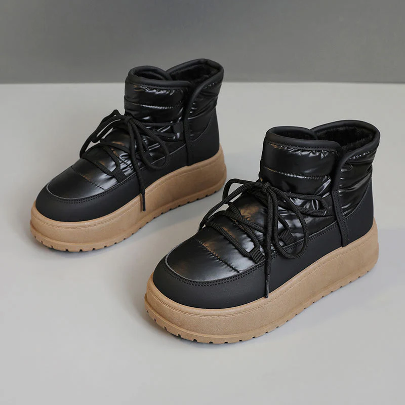 Damen modische Winterstiefeletten mit warmem Kunstfell und robuster Sohle Heidi Mode - Image 7