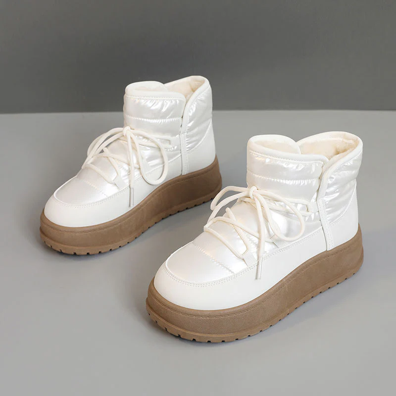 Damen modische Winterstiefeletten mit warmem Kunstfell und robuster Sohle Heidi Mode - Image 8