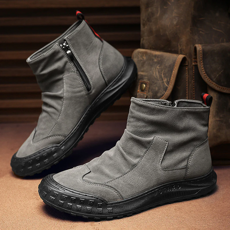 Damen modische Zip-Up Stiefel mit rutschfester Sohle und isolierendem Innenfutter Heidi Mode - Image 7