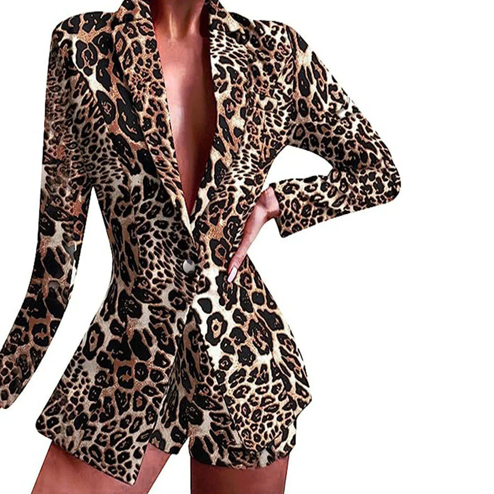 Damen Modischer Blazer mit kurzen Hosen und auffälligem Farbdesign Heidi-Mode - Image 5