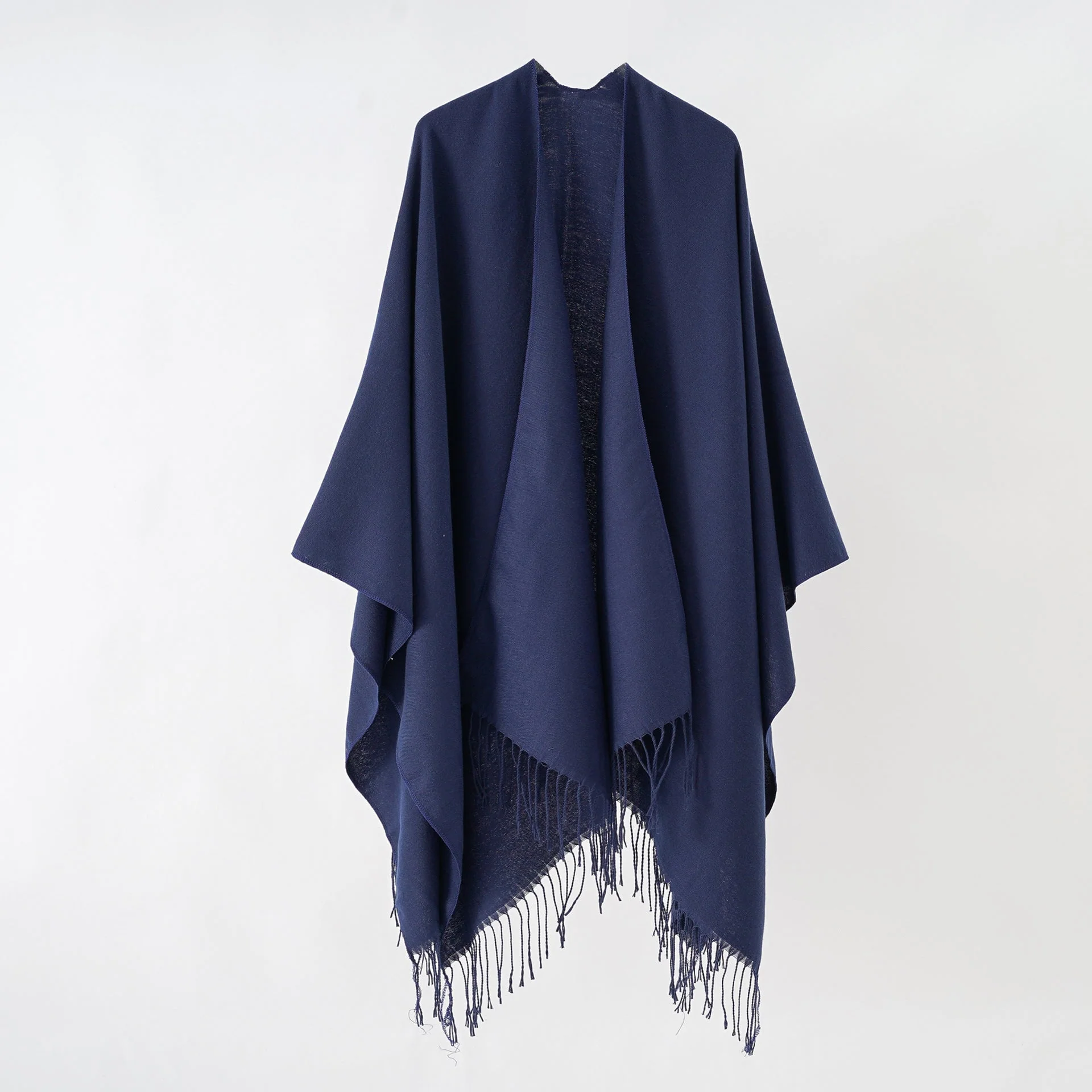 Damen Modischer Fransen-Poncho Aus Weichem Material mit Luxuriösem Fall Heidi-Mode - Image 6