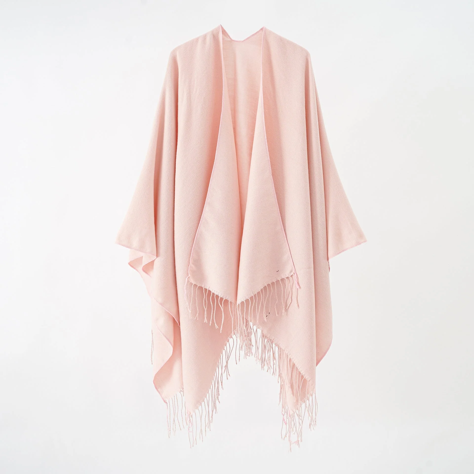 Damen Modischer Fransen-Poncho Aus Weichem Material mit Luxuriösem Fall Heidi-Mode - Image 7