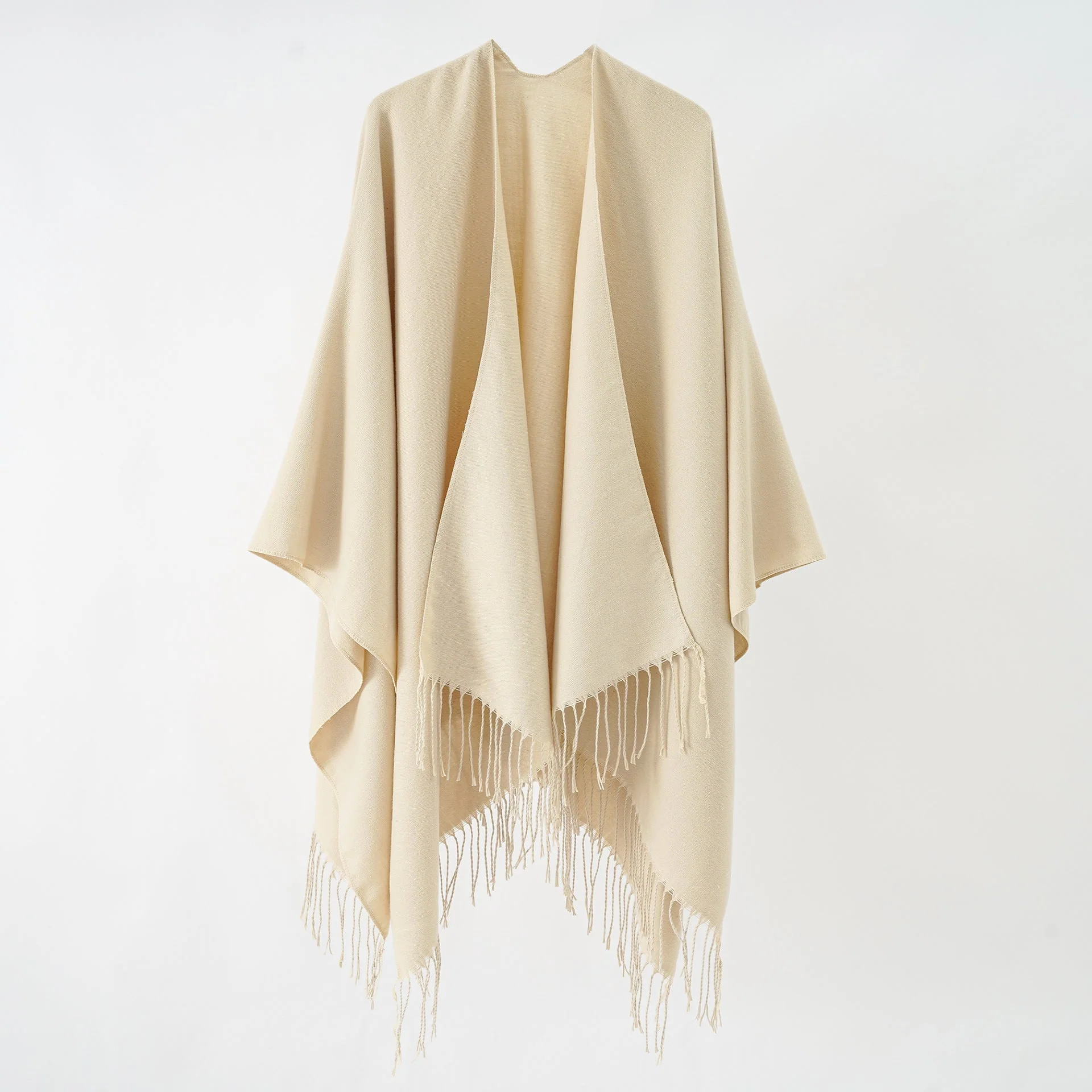 Damen Modischer Fransen-Poncho Aus Weichem Material mit Luxuriösem Fall Heidi-Mode - Image 8
