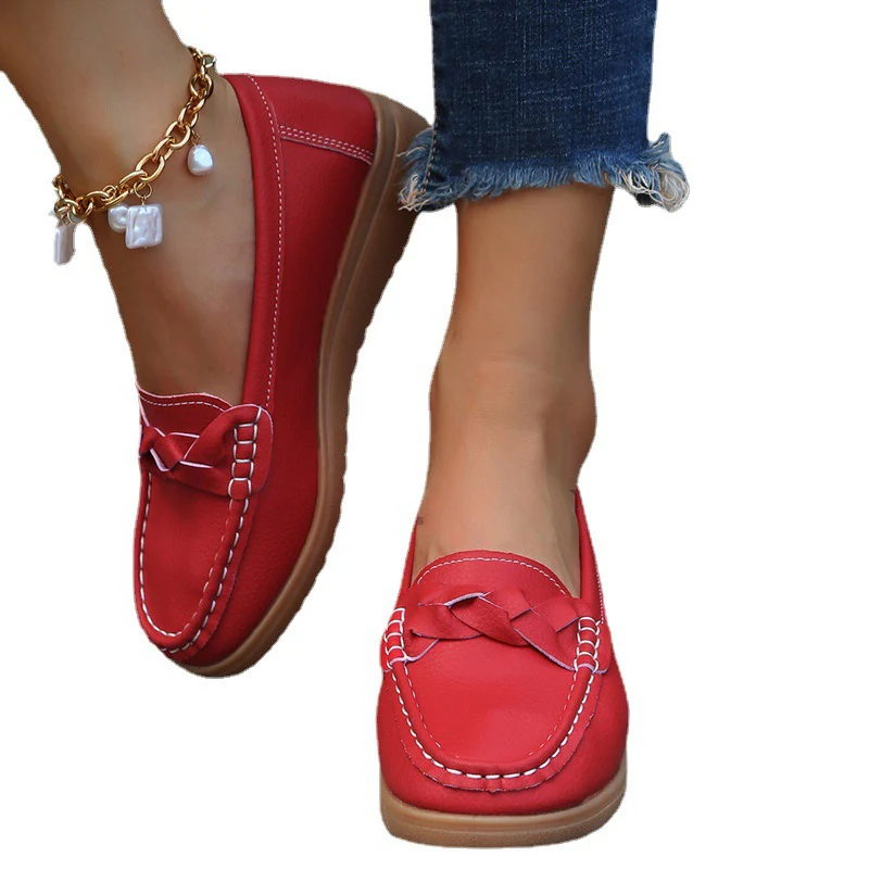 Damen Mokassin Schuhe mit eleganten Flecht-Details Heidi Mode - Image 5