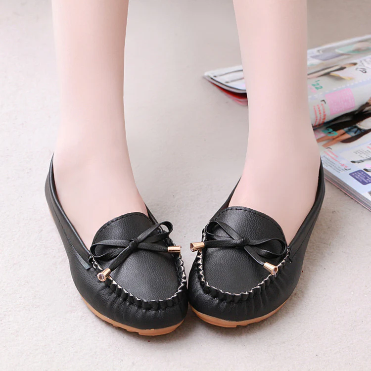 Damen Mokassin Slipper mit elegantem Schleifen-Detail und komfortabler Innensohle Heidi Mode - Image 3