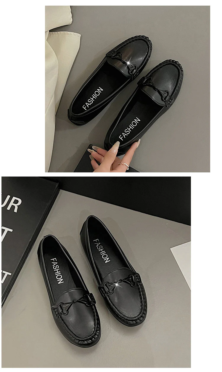 Damen Mokassin-Slipper mit modischen goldenen Akzenten Heidi Mode - Image 6