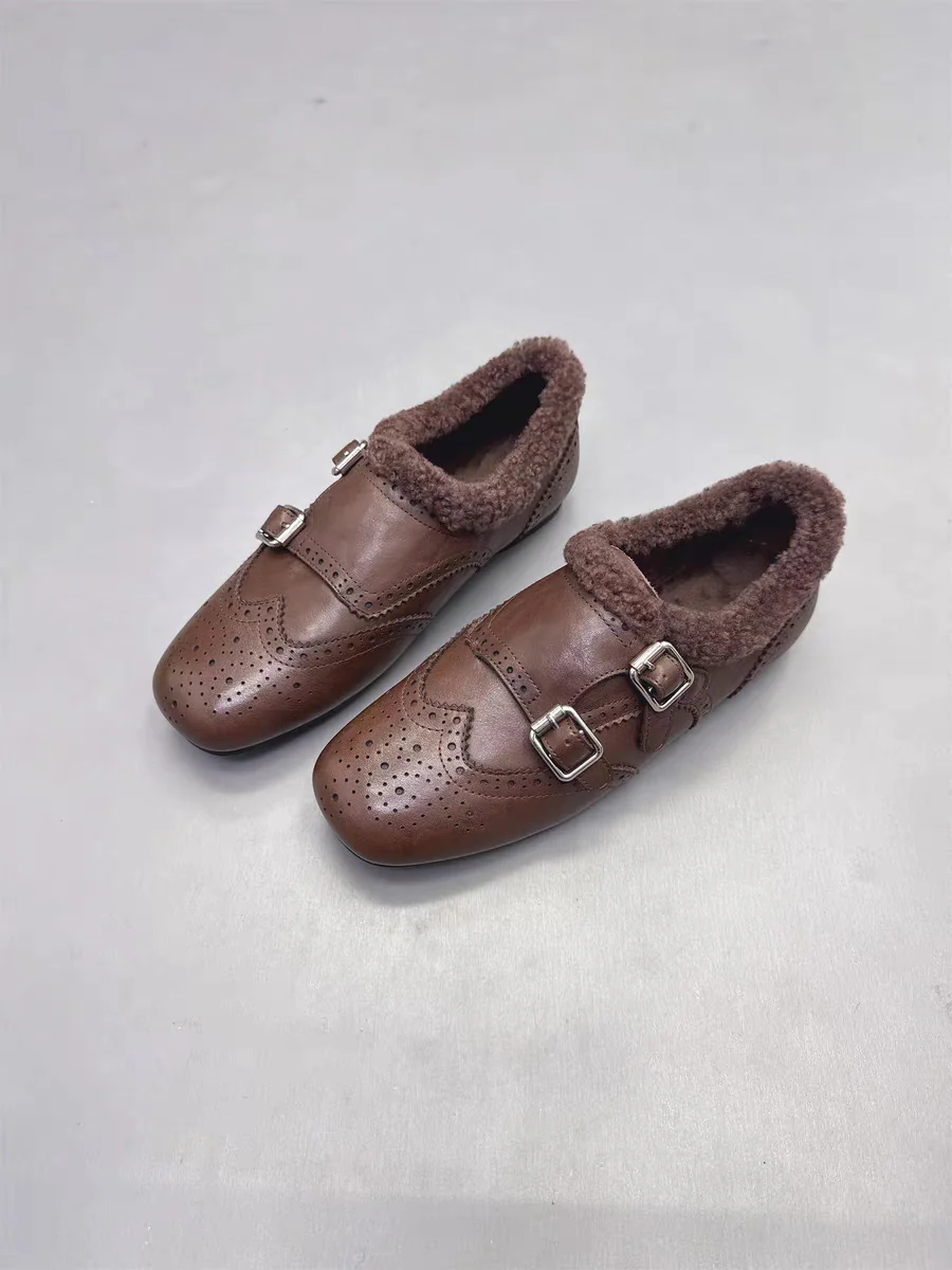 Damen Mokassins aus hochwertigem Leder mit weich gefüttertem Innenleben und praktischen Schnallen Heidi Mode - Image 7