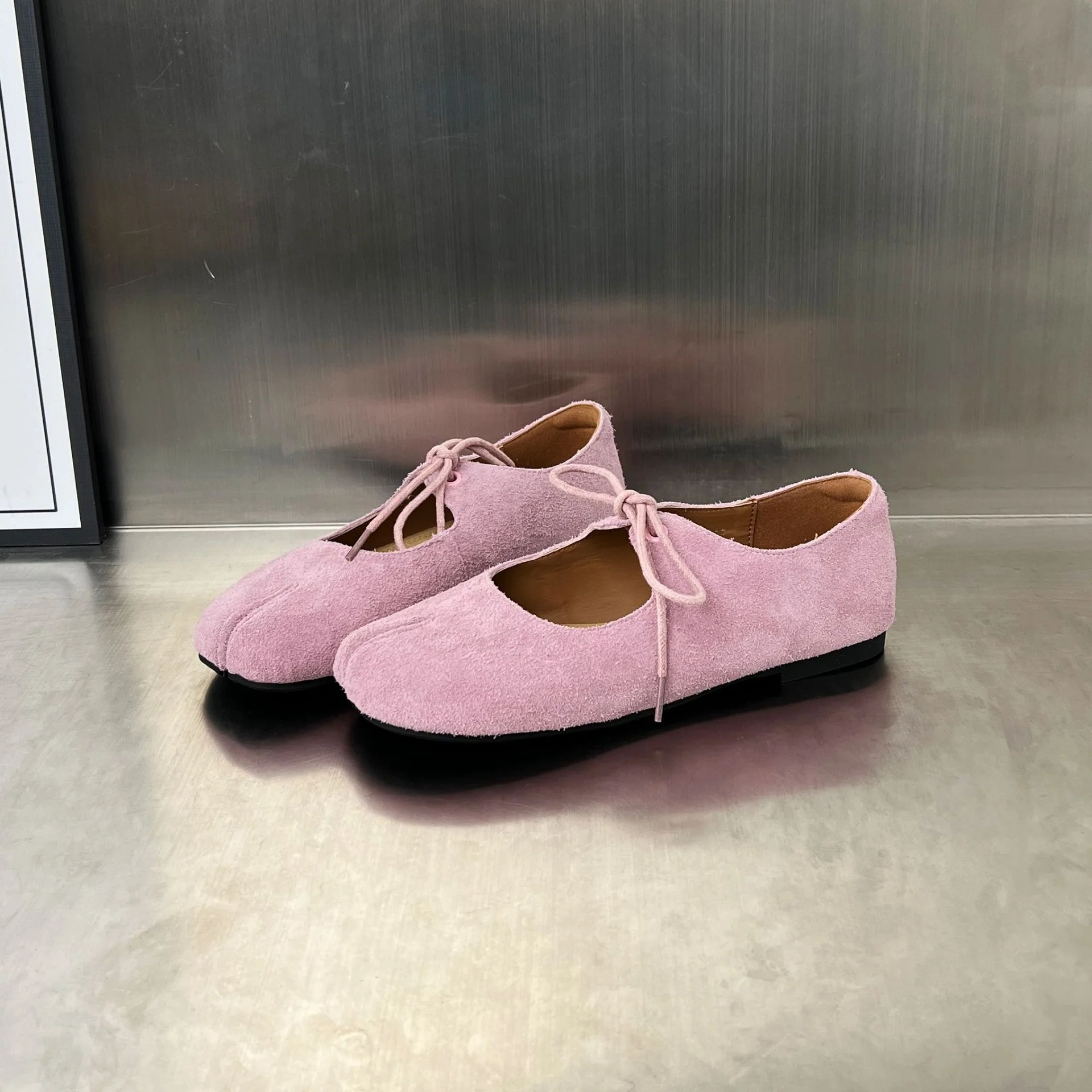 Damen Mokassins aus hochwertigem Wildleder mit eleganter Schnürung Heidi Mode - Image 6