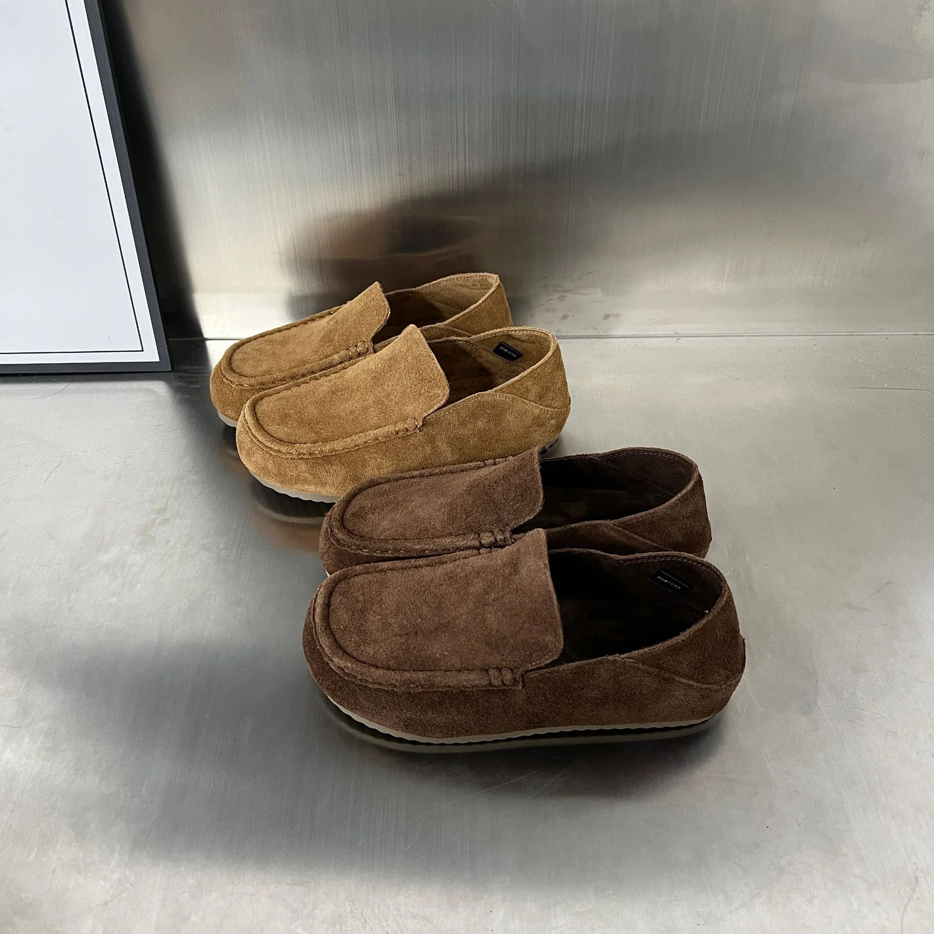 Damen Mokassins aus hochwertigem Wildleder mit komfortablem Fußbett und elastischem Design Heidi Mode - Image 3
