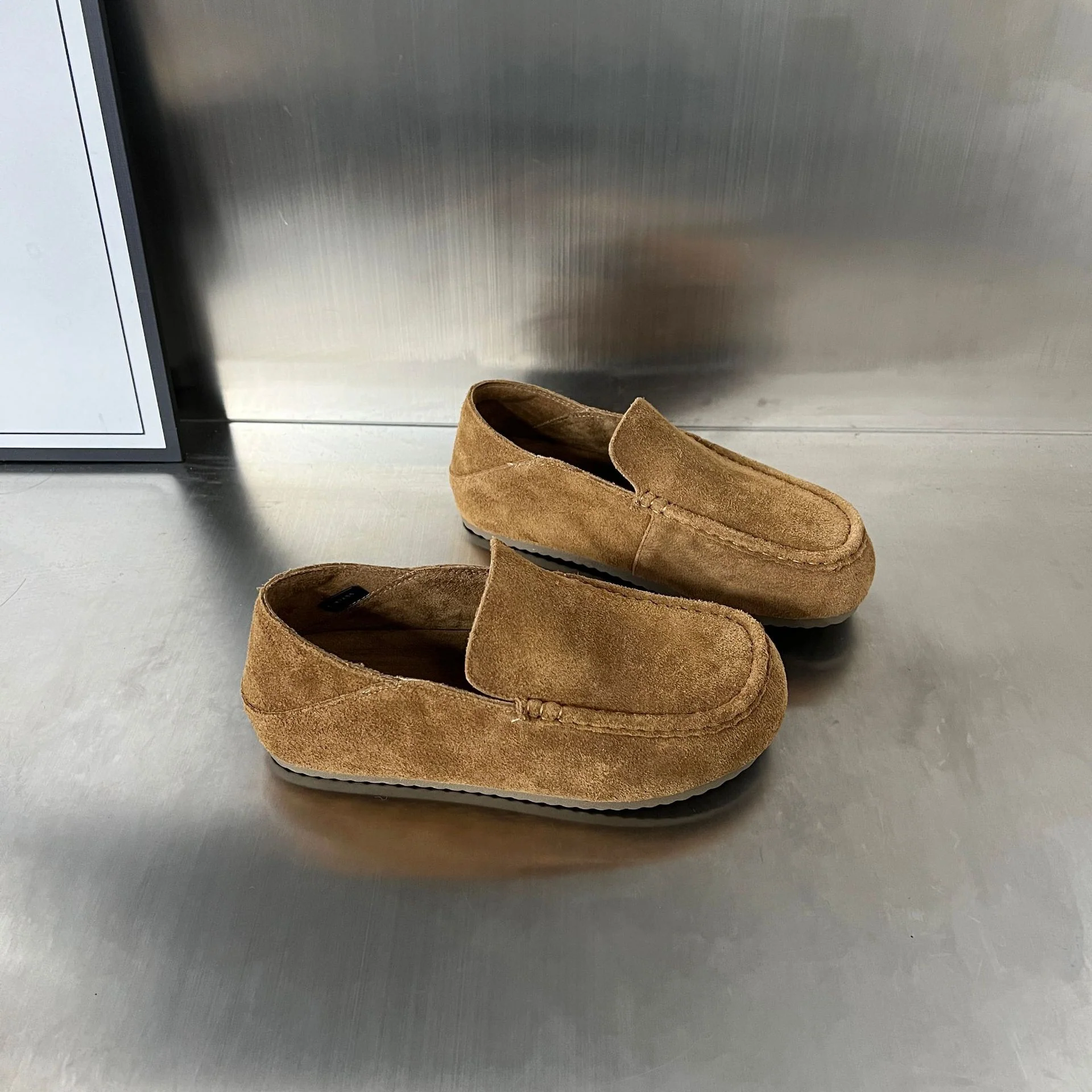 Damen Mokassins aus hochwertigem Wildleder mit komfortablem Fußbett und elastischem Design Heidi Mode - Image 4