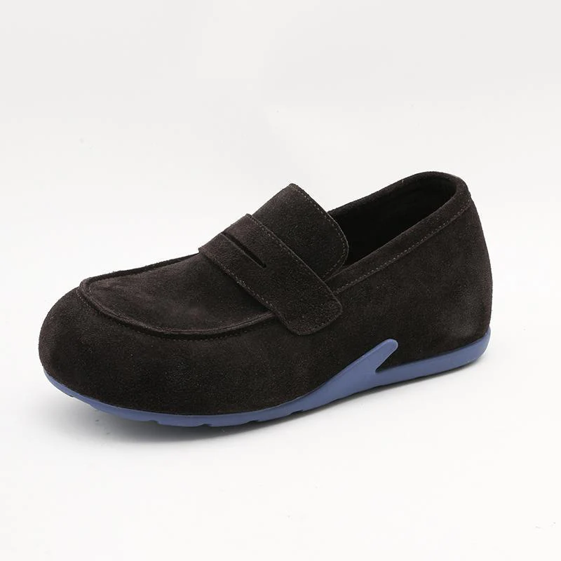 Damen Mokassins aus weichem Wildleder mit verstellbarem Riemen Heidi Mode - Image 2