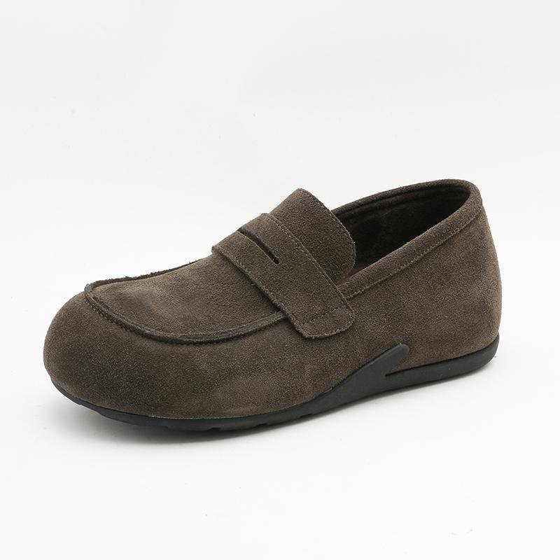 Damen Mokassins aus weichem Wildleder mit verstellbarem Riemen Heidi Mode - Image 5