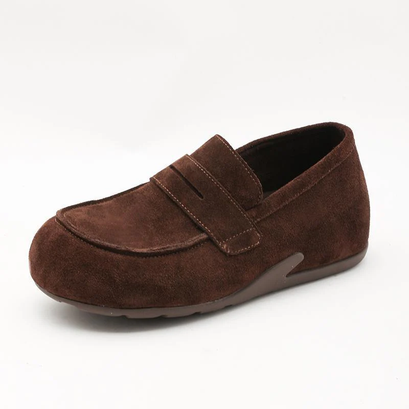 Damen Mokassins aus weichem Wildleder mit verstellbarem Riemen Heidi Mode - Image 6