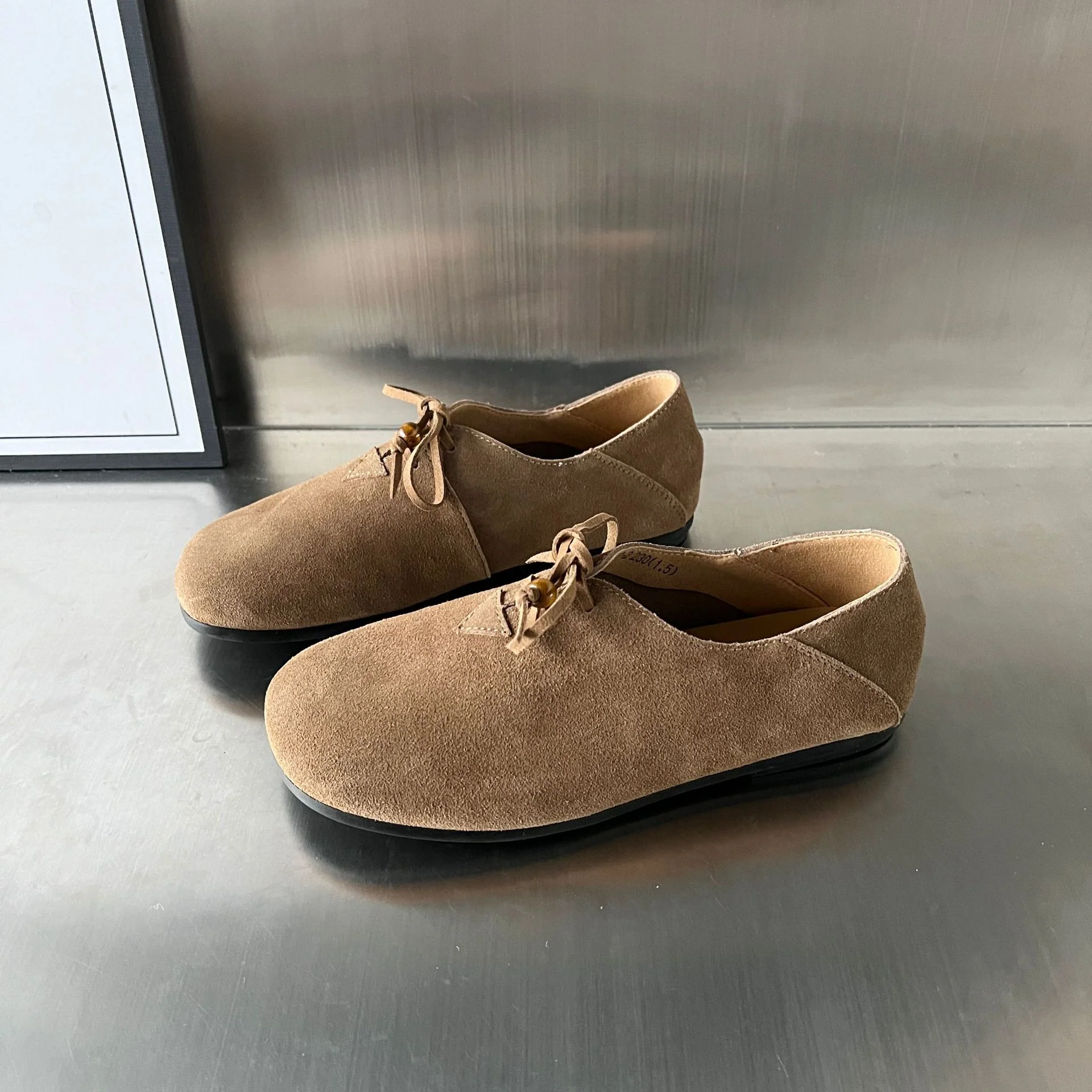 Damen Mokassins mit bequemer Innensohle und modischem Schnürdesign Heidi Mode - Image 2