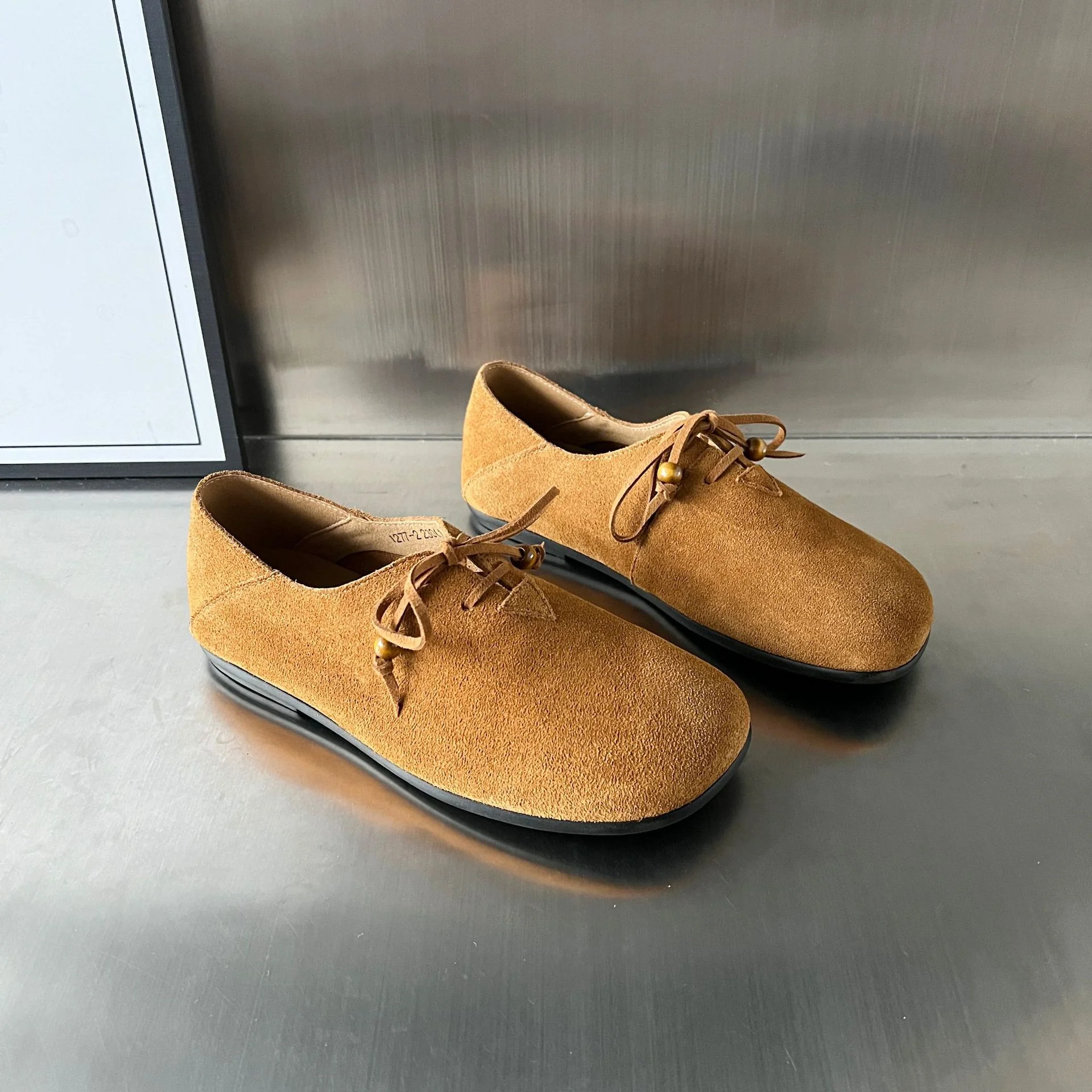 Damen Mokassins mit bequemer Innensohle und modischem Schnürdesign Heidi Mode - Image 5