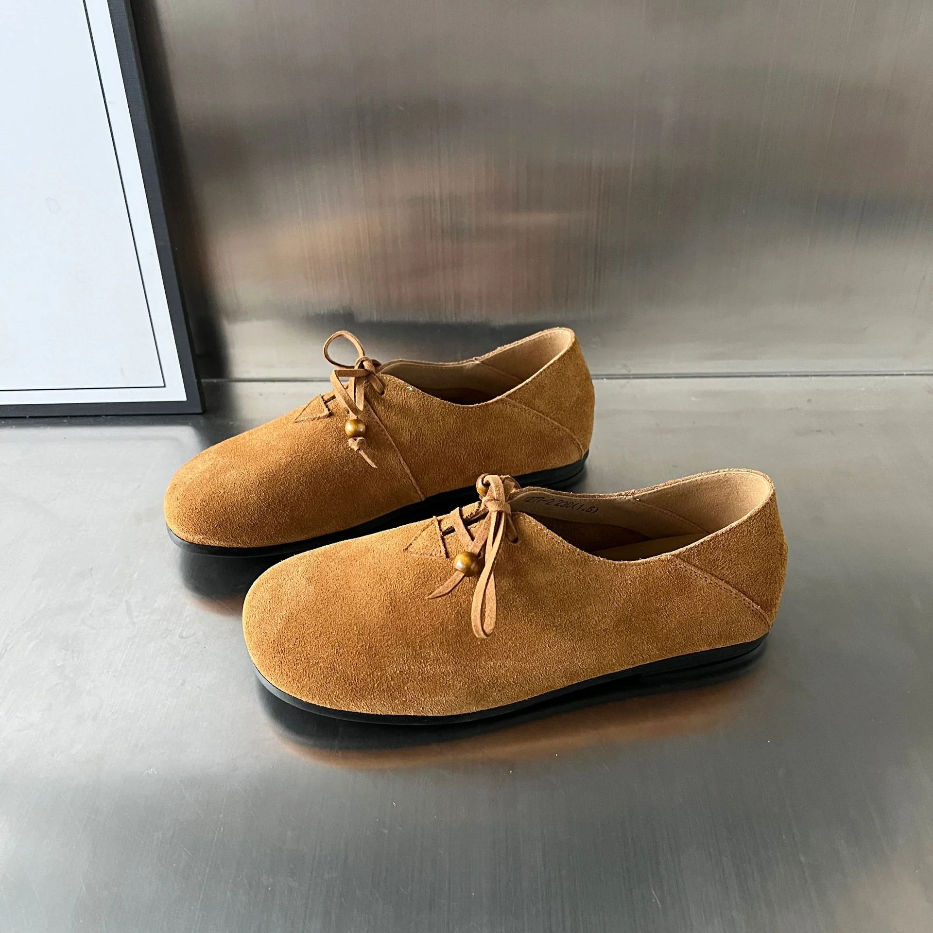 Damen Mokassins mit bequemer Innensohle und modischem Schnürdesign Heidi Mode - Image 7