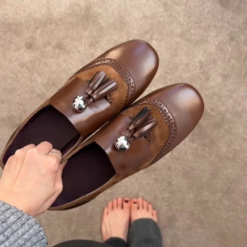 Damen Mokassins mit dekorativen Quasten und edlen Details Heidi Mode - Image 2
